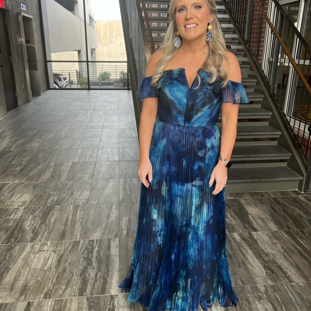 Theia Vibrant Blue Dress